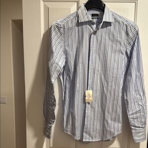 Van Heusen Blue Striped Men's Shirt
